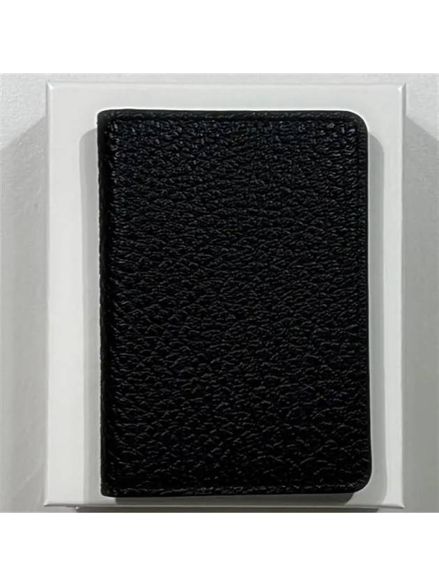 Bovine Leather Card Wallet Black - MAISON MARGIELA - BALAAN 4