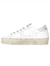 Hi Star White Metallic Silver Heel Tab Sneakers - GOLDEN GOOSE - BALAAN 2