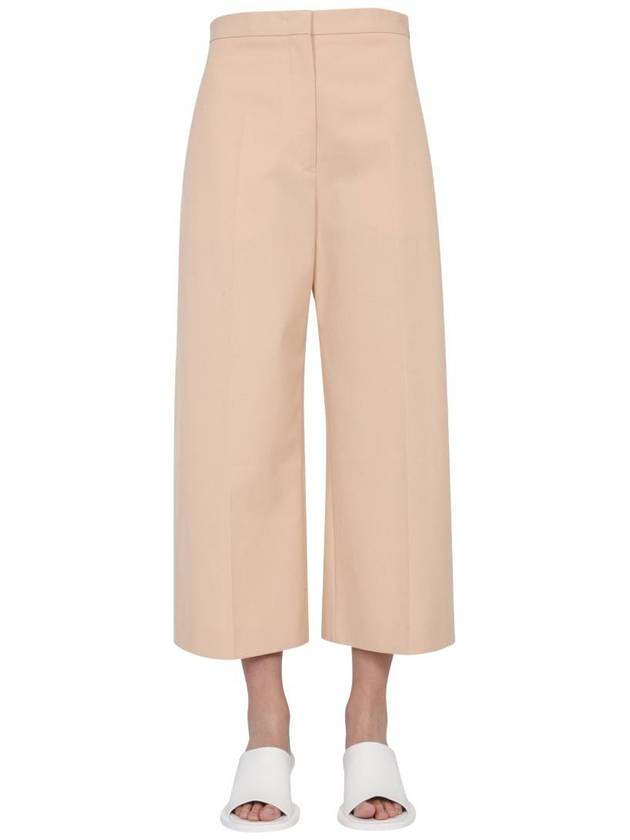 Cotton Wide Pants Pink Beige - JIL SANDER - BALAAN 2