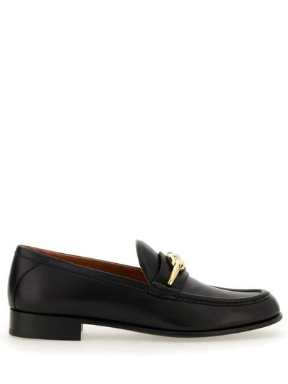 V Logo Signature Calfskin Loafers Black - VALENTINO - BALAAN 2