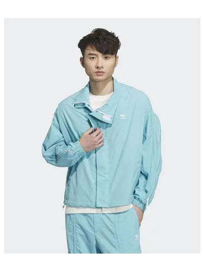 Elastic Cuffs Track Jacket Light Blue - ADIDAS - BALAAN 2