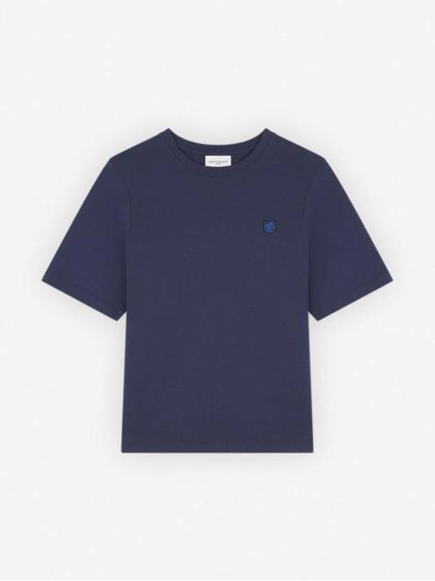 Bold Fox Head Patch Short Sleeve T-shirt Ink Blue - MAISON KITSUNE - BALAAN 2