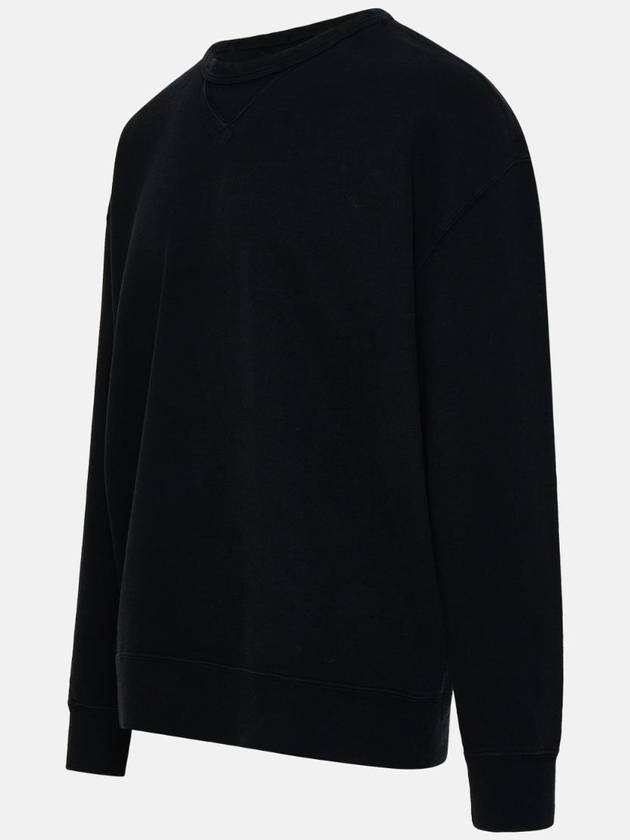 Garment Dyed Cotton Jersey Sweatshirt Black - TEN C - BALAAN 3