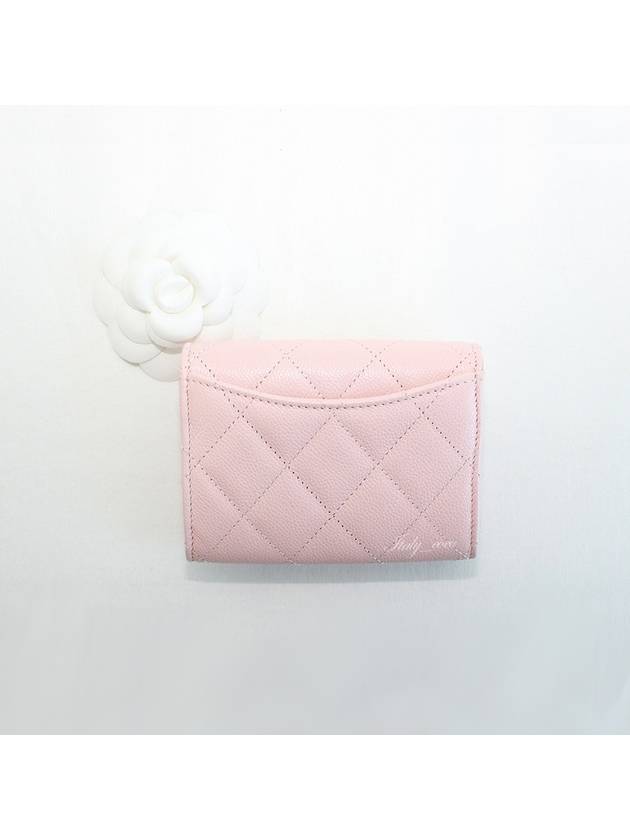 Women's Classic Flap Calfskin Card Wallet Pink - CHANEL - BALAAN 6