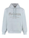 Men's Graffiti Popover Dove Grey - ALEXANDER MCQUEEN - BALAAN 1