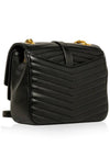 YSL logo Sulpice chain shoulder bag gold plated black - SAINT LAURENT - BALAAN 3