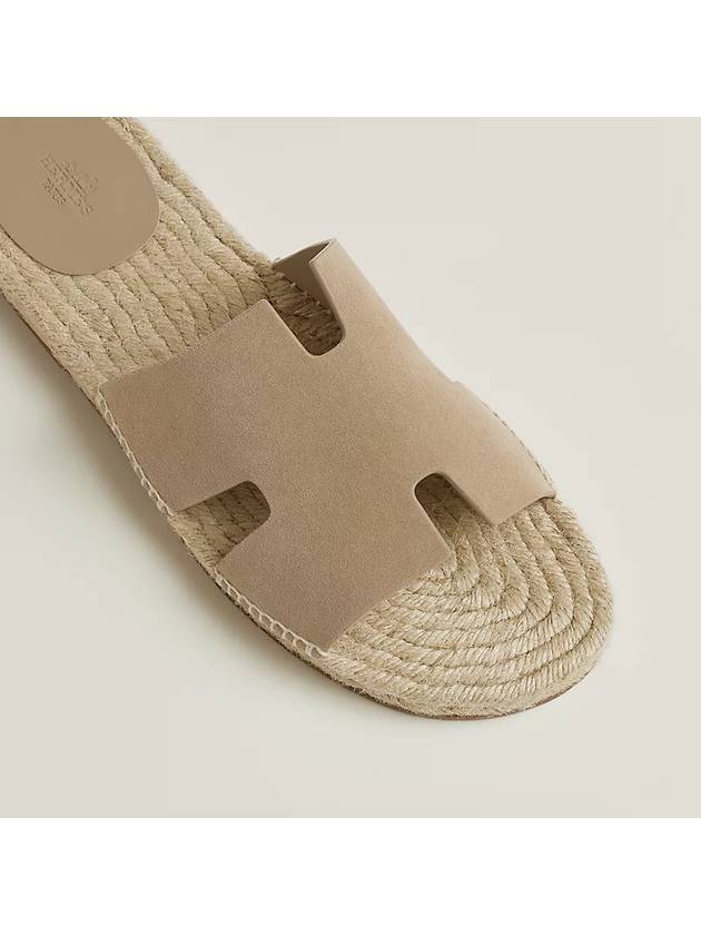 Antigua Espadrille Sandals Beige - HERMES - BALAAN 5