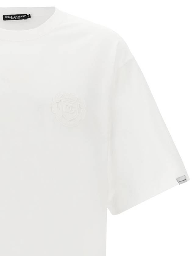 Dolce & Gabbana Logo Embroidery T-Shirt - DOLCE&GABBANA - BALAAN 3