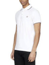 Logo Patch Polo Shirt Optical White I2 091 8A70300 84556 001 - MONCLER - BALAAN 4