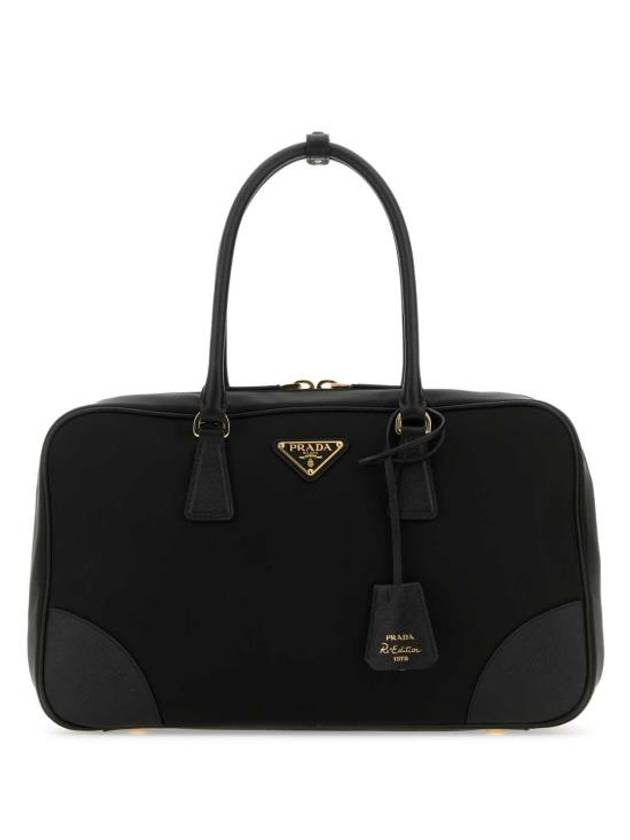 Re-Edition 1978 Re-Nylon Saffiano Leather Large Tote Bag Black - PRADA - BALAAN 1