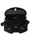 Re-Nylon Leather Shoulder Bag Black - PRADA - BALAAN 4