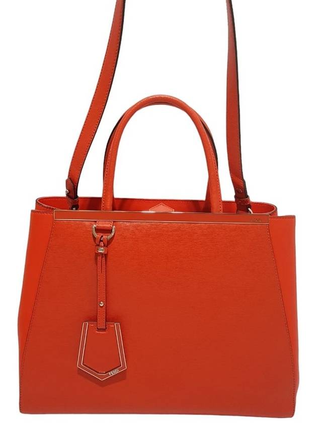 Women s 8BH250 Red Leather Toujour Tote Bag Strap - FENDI - BALAAN 1