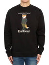 Logo Print Sweatshirt Black - BARBOUR - BALAAN 2