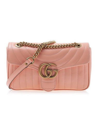 GG Marmont Matelasse Shoulder Bag Pink - GUCCI - BALAAN 1