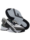 Flow FF Jacquard Leather Running Low Top Sneakers Grey - FENDI - BALAAN 6
