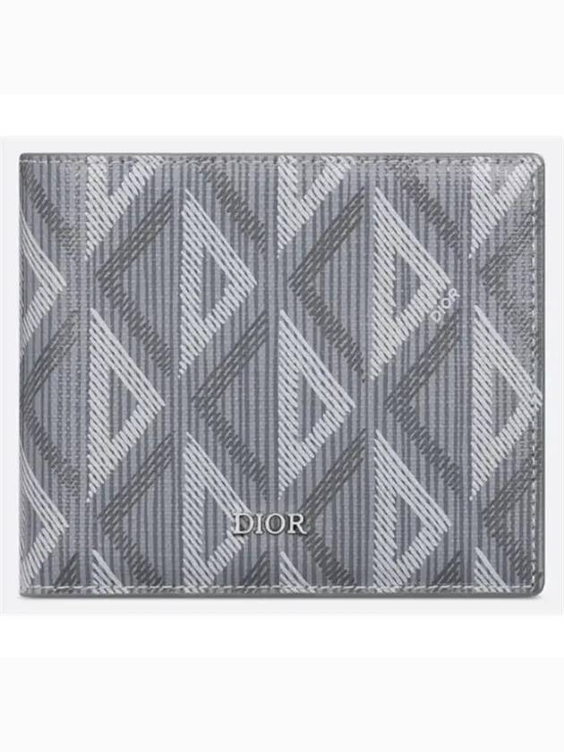 CD Diamond Canvas Half Wallet Grey - DIOR - BALAAN 2