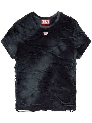 Diesel T-Shirt With Tie-Dye Pattern - DIESEL - BALAAN 1