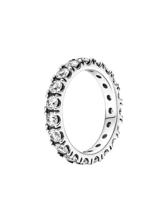 Crystal Cubic Zirconia Ring Sterling Silver - PANDORA - BALAAN.