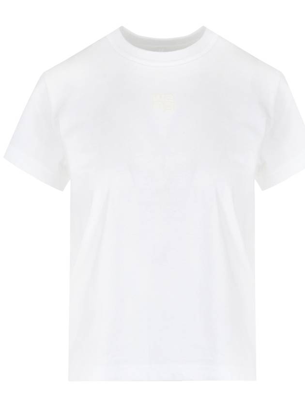 Logo Cotton Short Sleeve T-Shirt White - ALEXANDER WANG - BALAAN 2