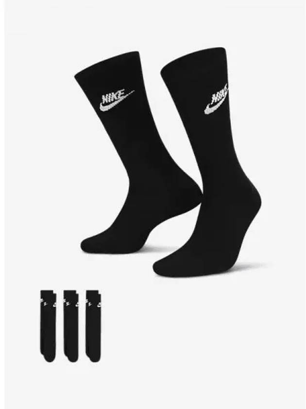 Everyday Essentials 3 Pack Socks Black - NIKE - BALAAN 2