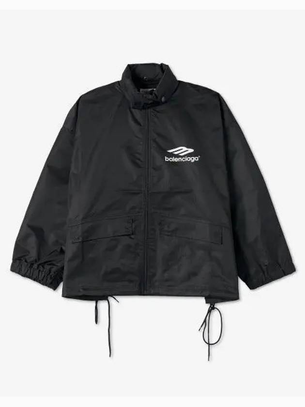 Logo Zip-Up Jacket Black - BALENCIAGA - BALAAN 2