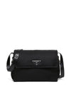 Medium Padded Re-Nylon Shoulder Bag Black - PRADA - BALAAN 1