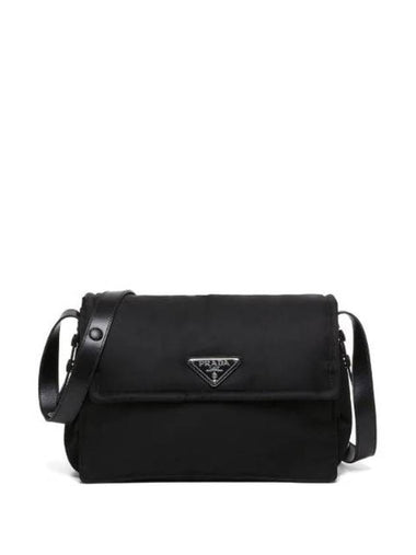 Medium Padded Re-Nylon Shoulder Bag Black - PRADA - BALAAN 1