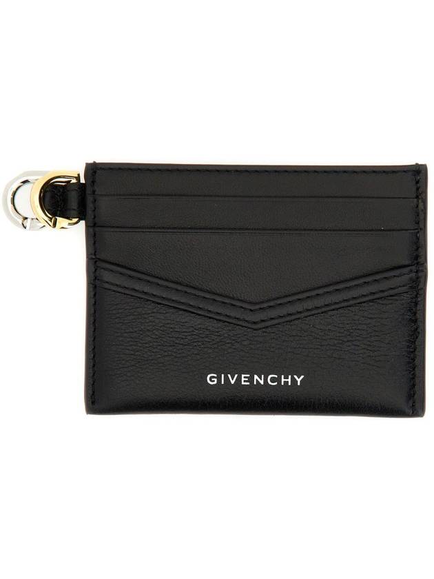 Voyou Leather Card Wallet Black - GIVENCHY - BALAAN 2