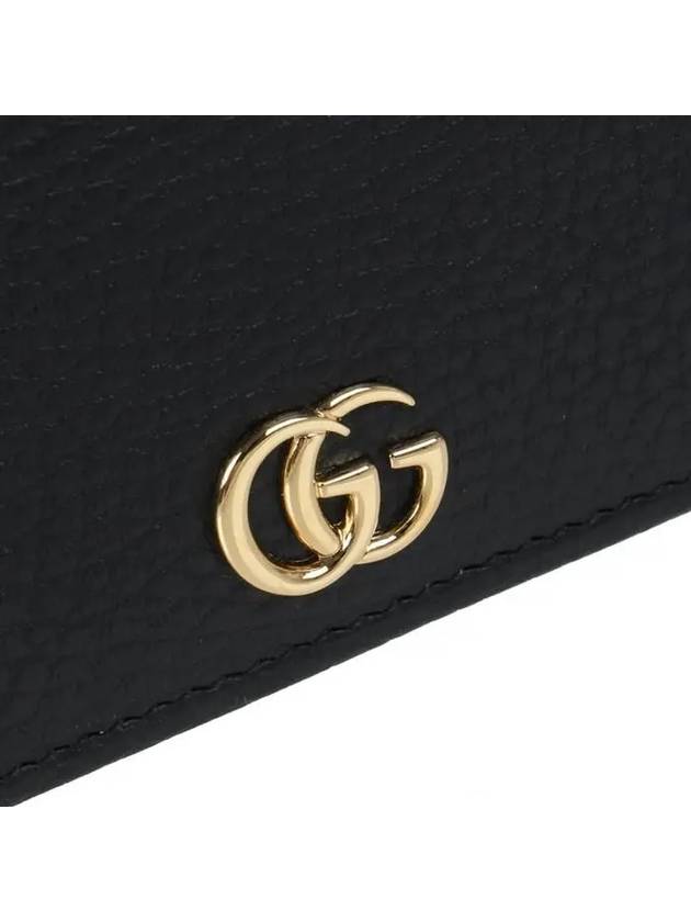 Leather Chain Small Cross Bag Black - GUCCI - BALAAN.