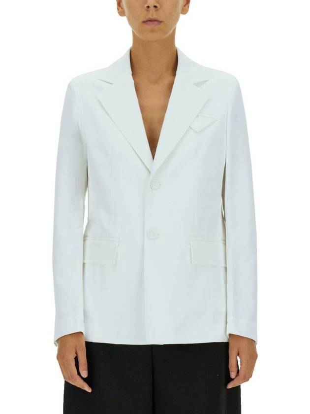 Classic Twill Jacket White - BOTTEGA VENETA - BALAAN 2