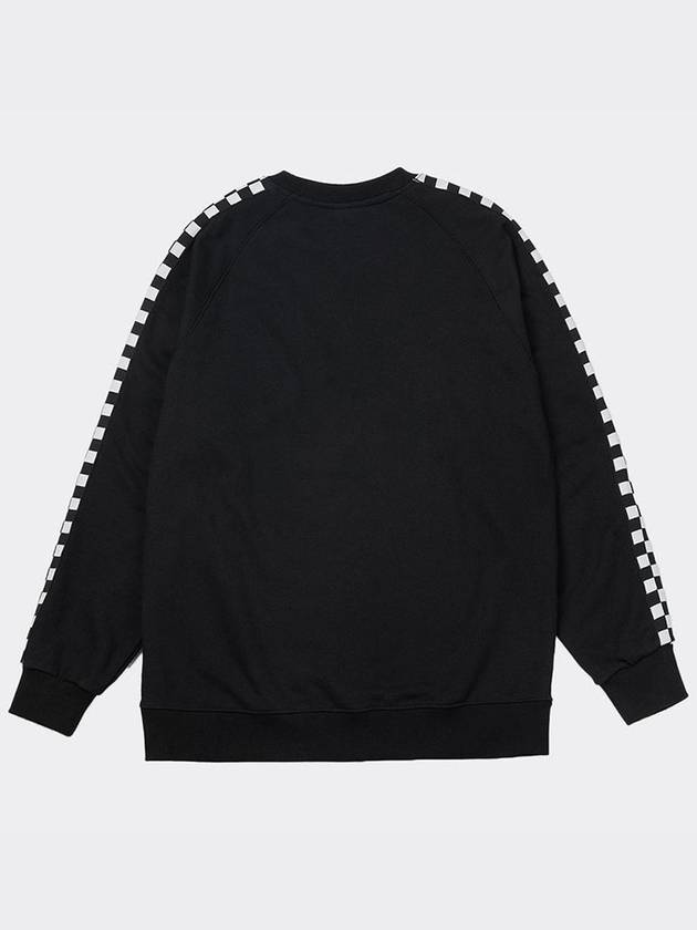 Checkerline Raglan Sweatshirt Black - AOX - BALAAN 6