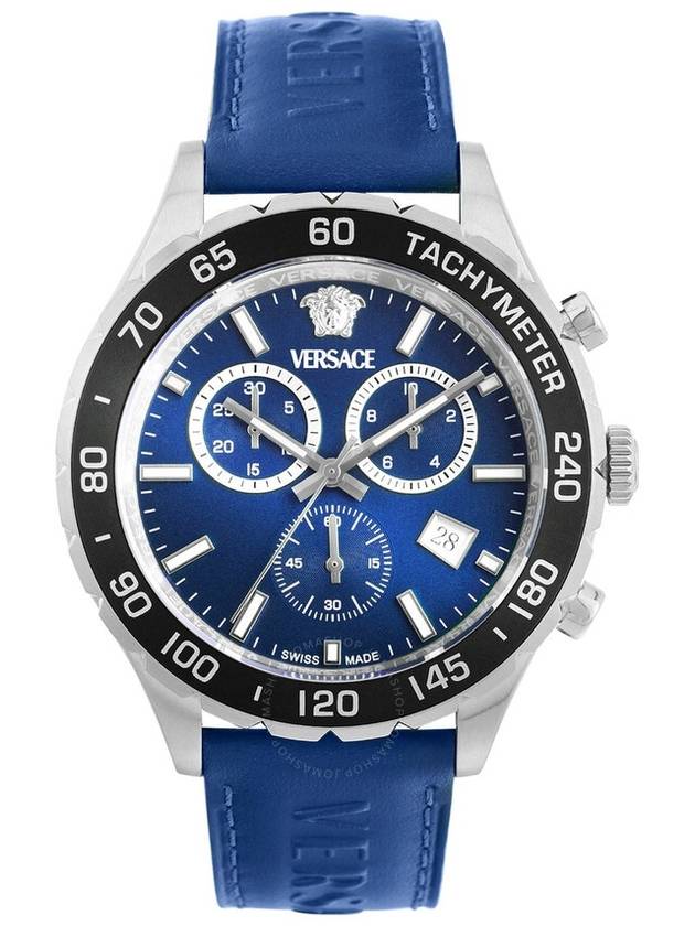 Versace New Hellen Chronograph Quartz Blue Dial Men's Watch VEPCA0124 - VERSACE - BALAAN 1