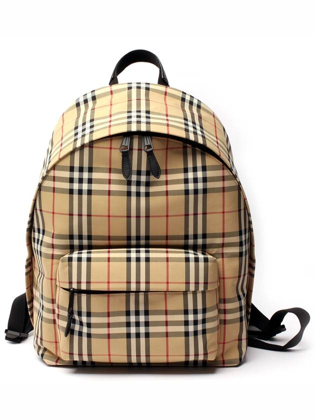 Vintage Check Motif Nylon Backpack Beige - BURBERRY - BALAAN 2