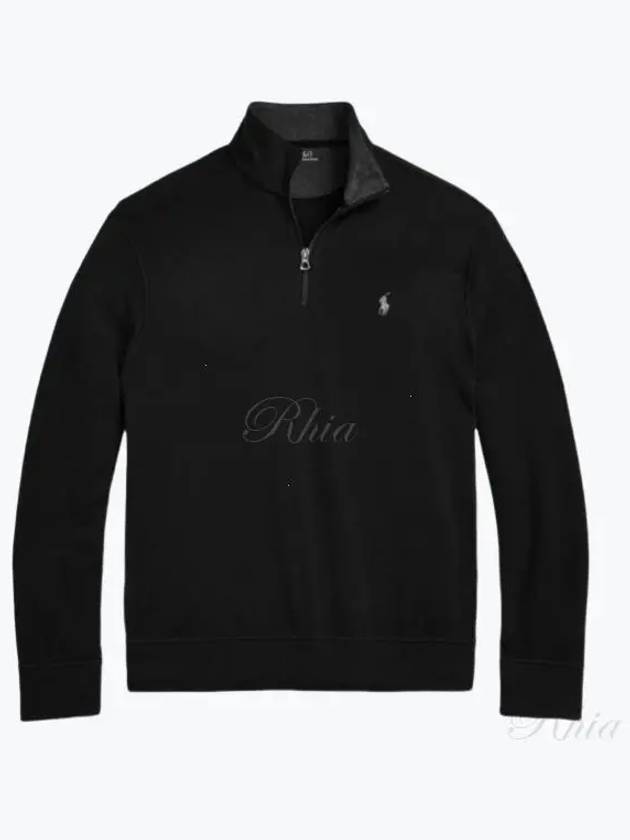 Pony Logo Half Zip-up Sweatshirt Black - POLO RALPH LAUREN - BALAAN 2