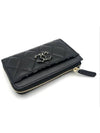 In Stock 23K Lambskin Zipper Roll Card Wallet Black AP3630 - CHANEL - BALAAN 4