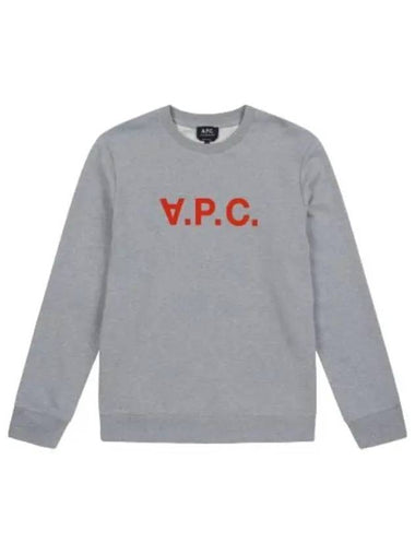 Logo Sweatshirt Gray - A.P.C. - BALAAN 1