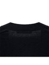 Keve Face Wool V-neck Cardigan Black - ACNE STUDIOS - BALAAN 9