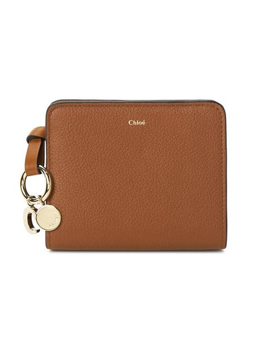 Women's Alphabet Small Half Wallet Brown - CHLOE - BALAAN 1