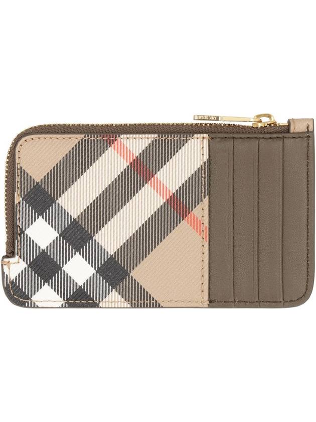 Check Corner Zipper Card Wallet Sand - BURBERRY - BALAAN 4