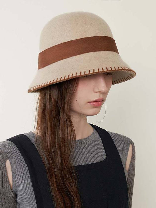 Emma Stitch Point Hat Ivory - BROWN HAT - BALAAN 2