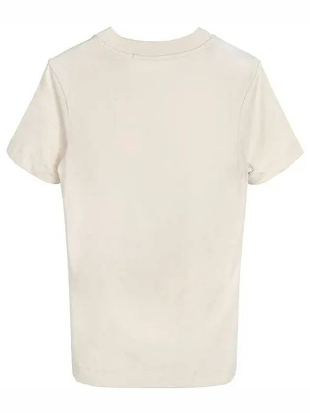 Monologo Short Sleeve T-Shirt Beige - CALVIN KLEIN - BALAAN 3