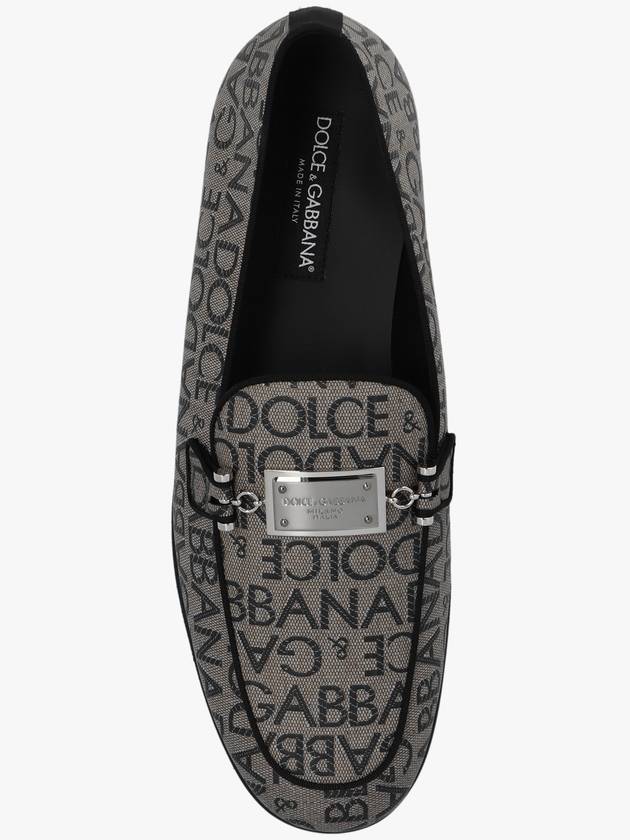 logo print loafers gray - DOLCE&GABBANA - BALAAN 7