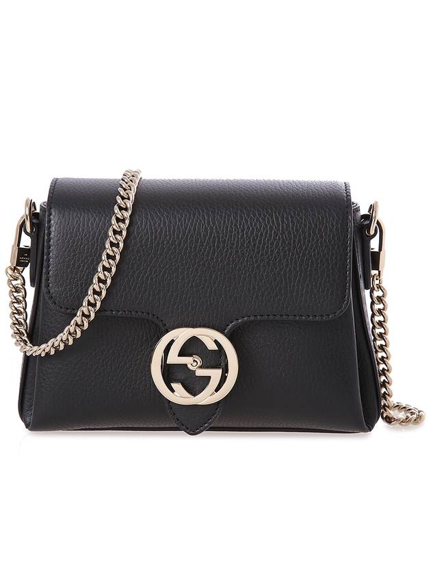 GG Interlocking Chain Mini Shoulder Bag Black - GUCCI - BALAAN 2