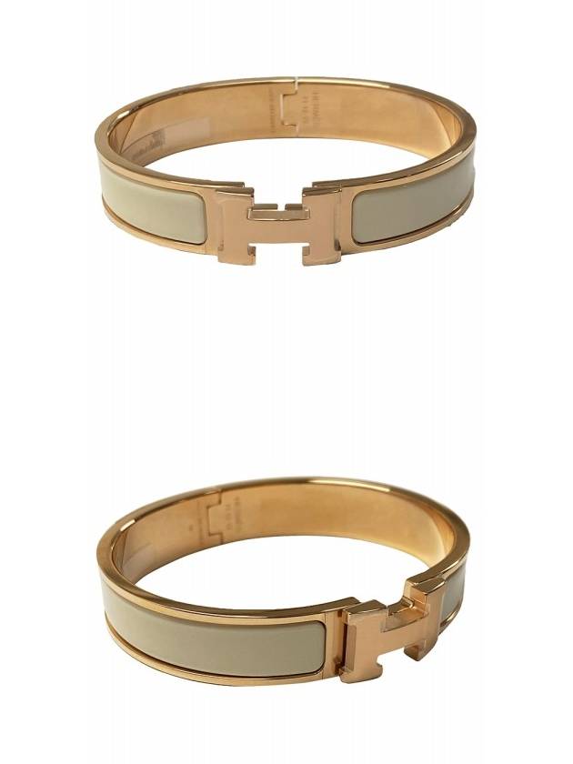 H700001F O85GM Click Ash GM Brave Slit Rose Gold Cream Women’s Bracelet TPM - HERMES - BALAAN 4