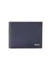 Highway Logo Grain Leather Half Wallet Navy - HUGO BOSS - BALAAN 2