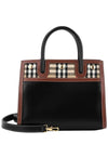 Vintage Check Two-Handle Title Mini Tote Bag Black - BURBERRY - BALAAN 2