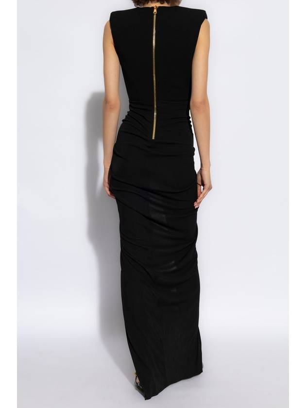 Balmain Dress With Slit, Women's, Black - BALMAIN - BALAAN 4