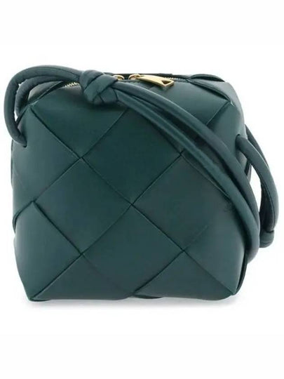 Cassette Intrecciato Mini Shoulder Bag Emerald Green - BOTTEGA VENETA - BALAAN 2