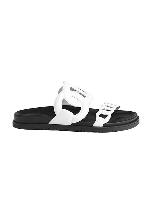 Extra Suede Sandals White - HERMES - BALAAN 1