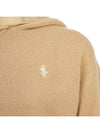 Embroidered Logo Cashmere Hoodie Brown - SPORTY & RICH - BALAAN 9